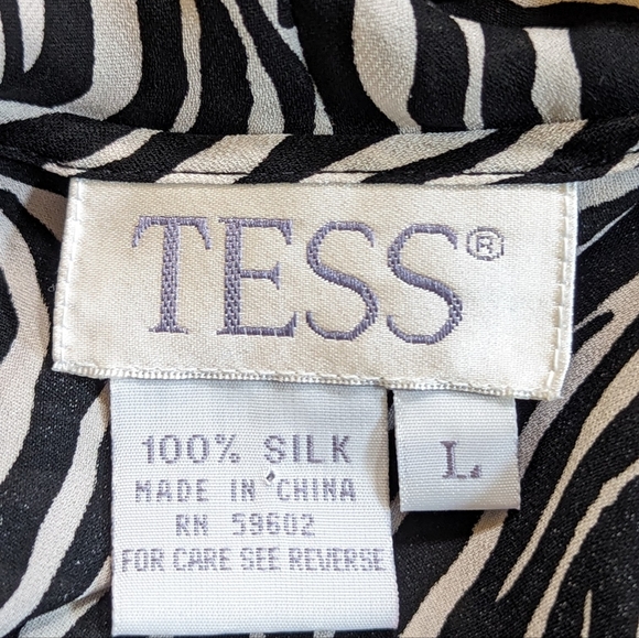 TESS Silk Blouse L - Picture 6 of 7